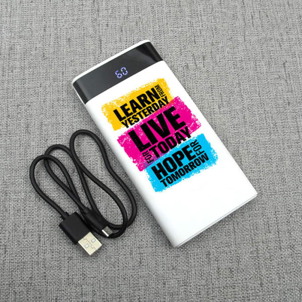 Customized Turbo Power Bank 10000 mAh with Inspiring Quote