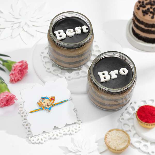 Cute Bal Ganesha Rakhi Gift Combo