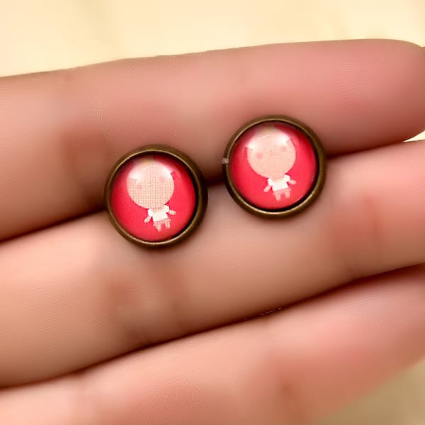 Cute Girl Metallic Earrings