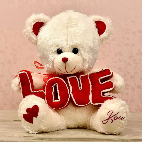 Cute Love You Teddy Bear Gift Send Toys And Games Gifts Online L11078888 Igp Com