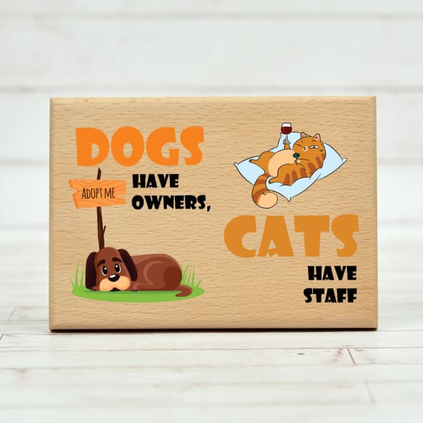Cute Pet Lover Wooden Photo Frame