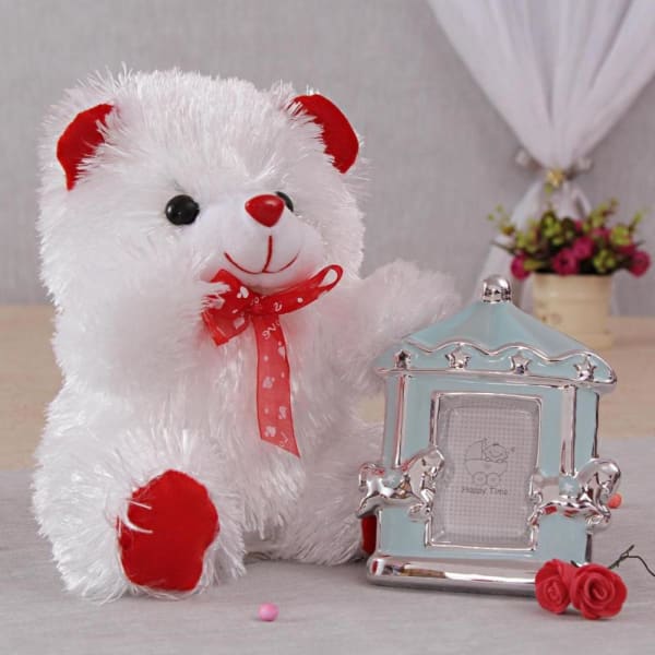 teddy bear with picture frame