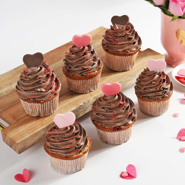 Cutie Pie Valentine Cupcakes (set of 6)