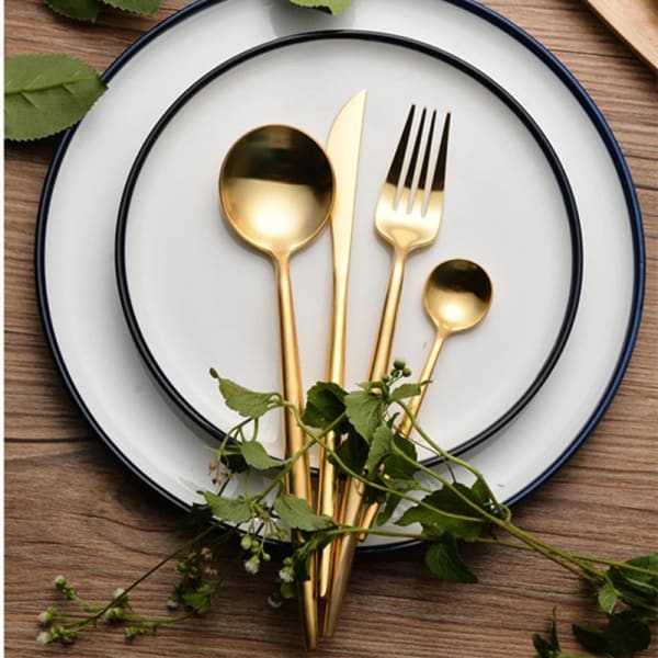 Cutlery Set - Gold Hue - Set Of 4