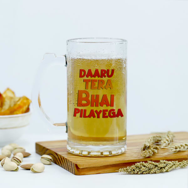 Daaru Tera Bhai Pilayega - Personalized Beer Mug