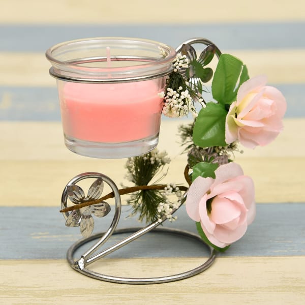 Decorative Pink Scented Candles Gift/Send Home and Living Gifts Online L11109347