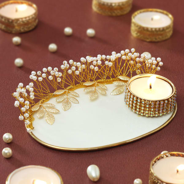 Decorative Tea-light Candle with Stand