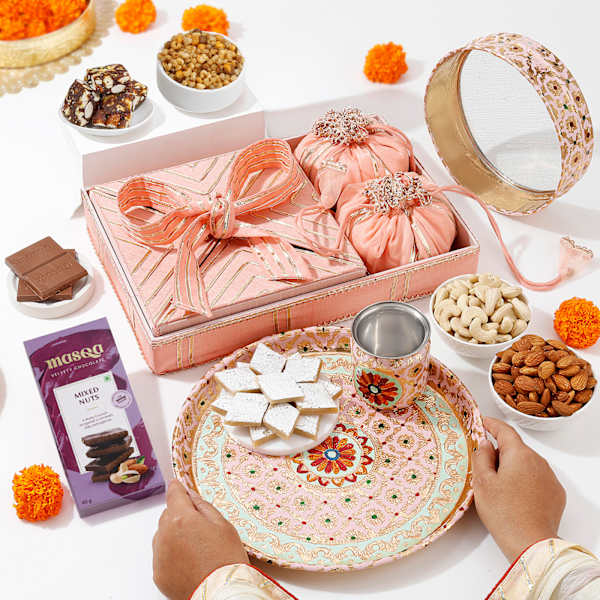 Delectable Treats Karwa Chauth Thali Hamper
