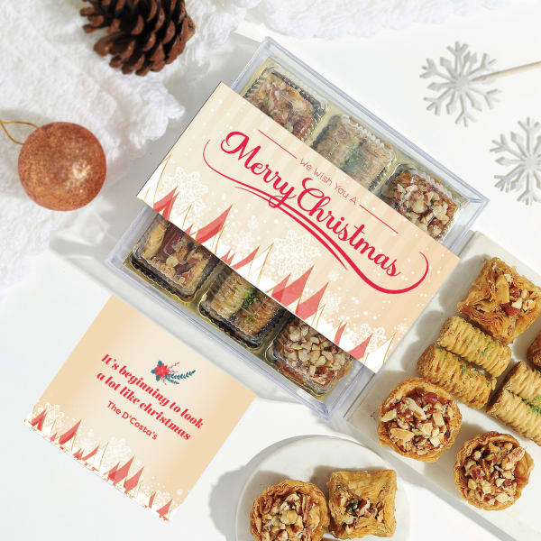 Delicious Baklava with Personalized Card