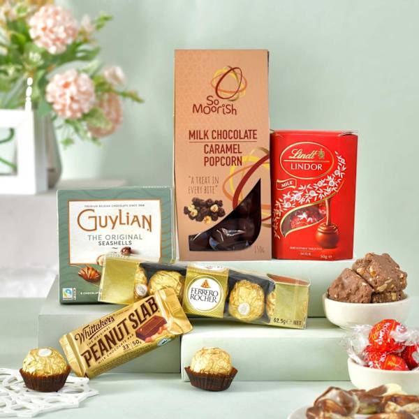 Delicious Chocolate And Nuts Diwali Gift Hamper