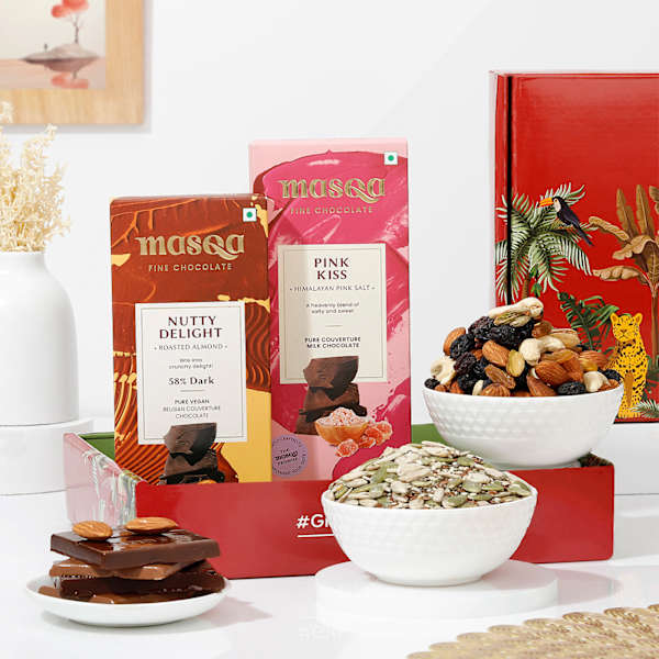 Delicious Chocolates And Dry Fruits Hamper