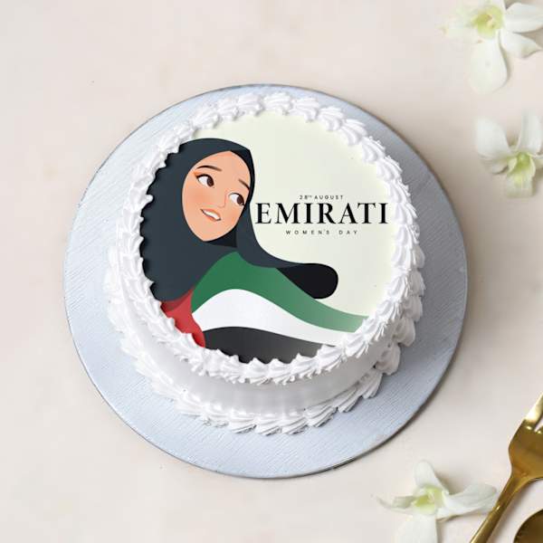 Delicious Emirati Women's Day Photo Cake - Half kg
