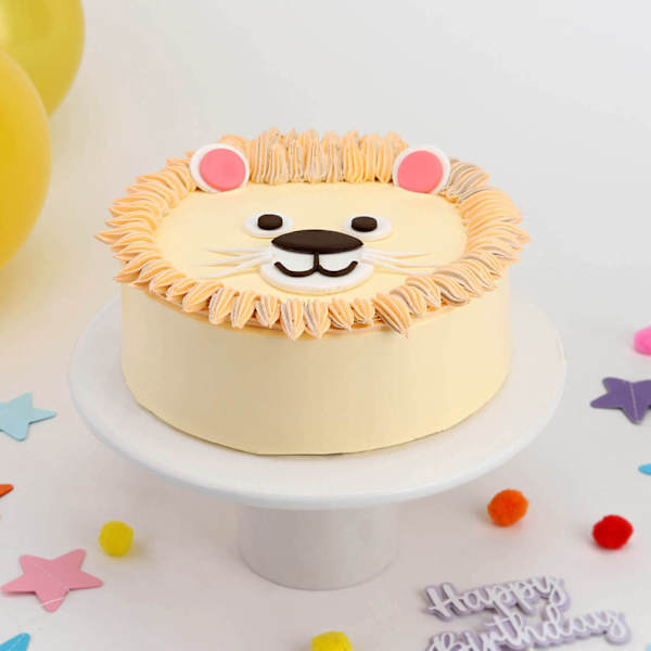 Delicious Lion Face Cake