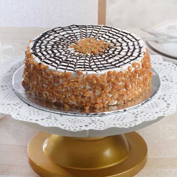 Delicious Round Butterscotch Cake