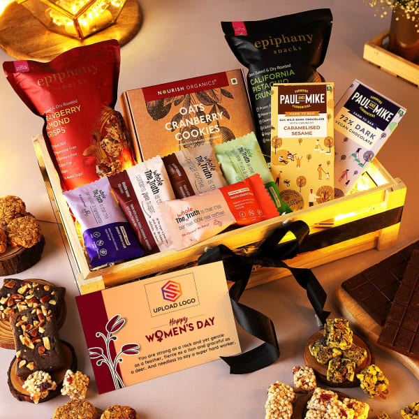 Delicious Snacks Gourmet Women's Day Hamper - Customized With Logo