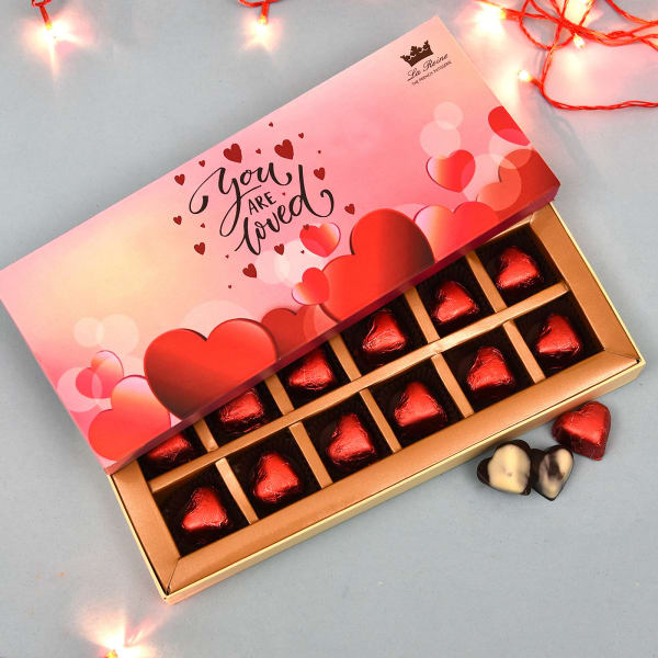 heart shaped chocolate box