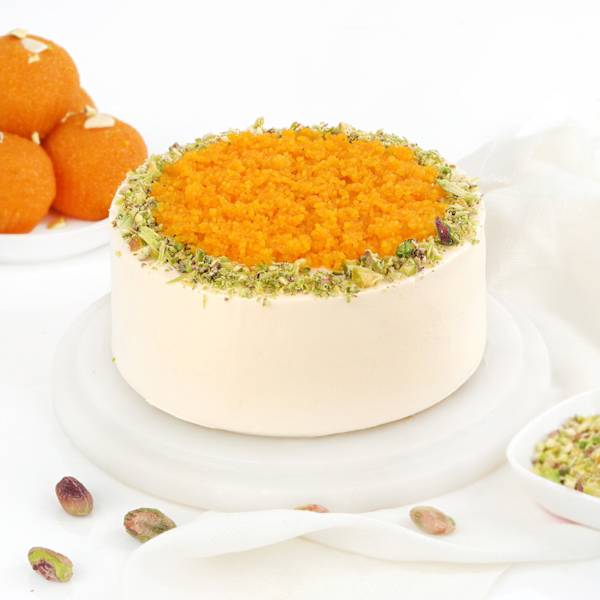 Delish Motichoor Ladoo Cake