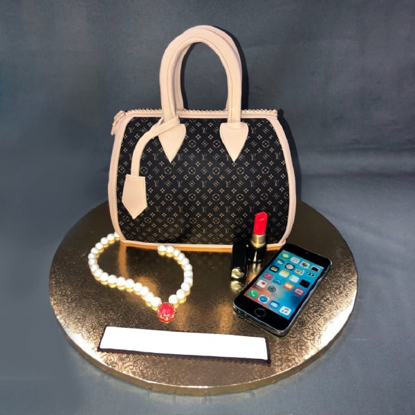 Designer Handbag Shaped Fondant Cake (3.5 Kg)