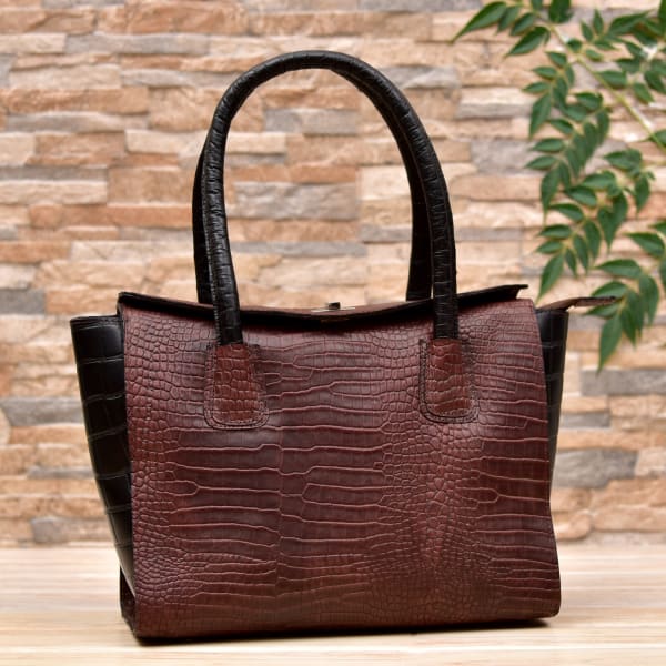 pure leather handbags online