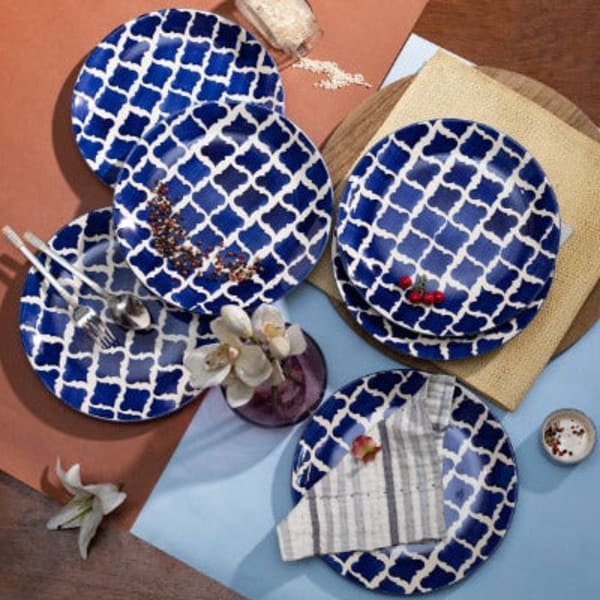 Buy/Send Dinner Plates Morrocan Blue 10in Online IGP JVS1217402