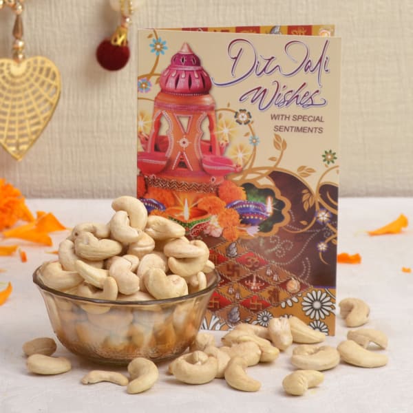 Diwali Card With Kaju 200 Gms