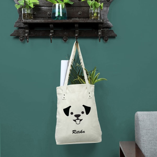Dog Lover Eco-Friendly Canvas Shopping Bag