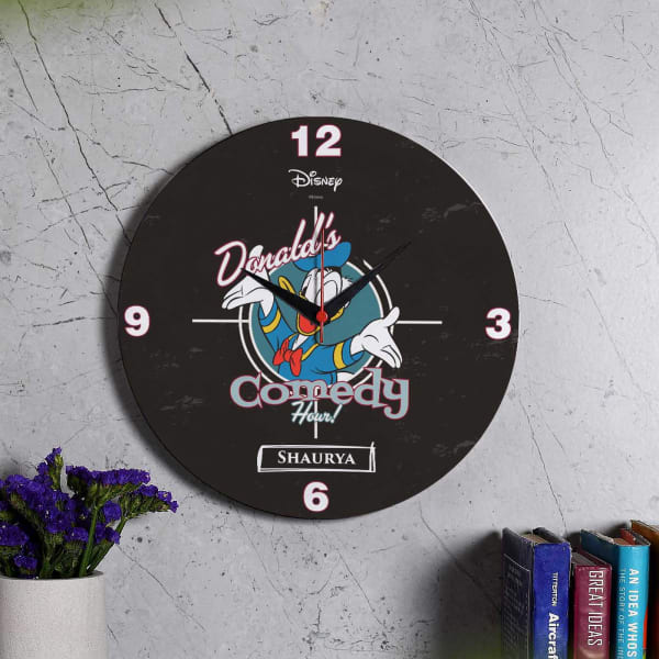 Donald Duck Personalized Clock