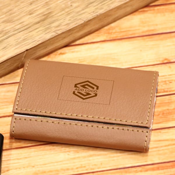 Double Sided Card Holder - Customized with Logo