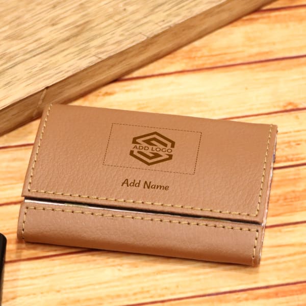 Double Sided Card Holder - Customized with Logo and Name