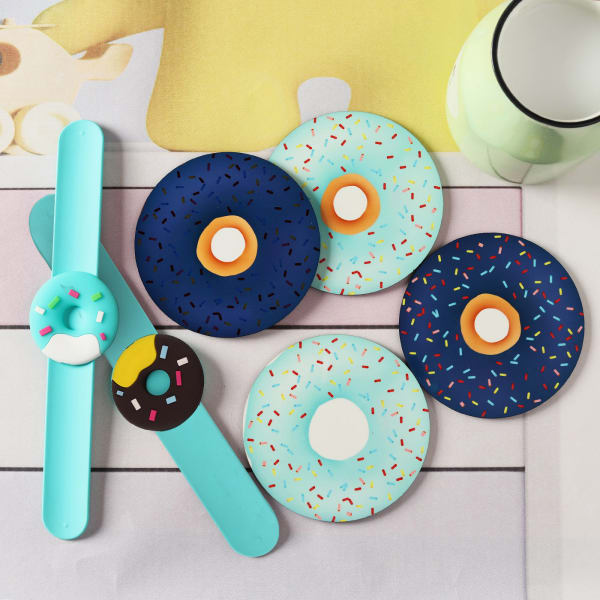 Doughnuts Rakhis With Matching Coasters Set