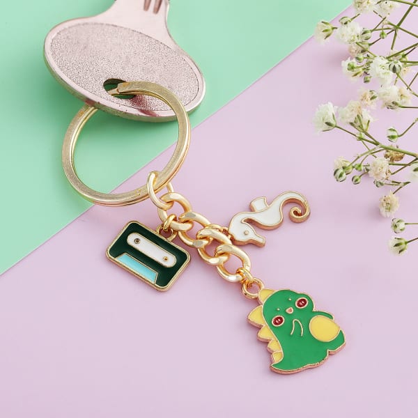 Dragon Tales Kids Keychain with Charms
