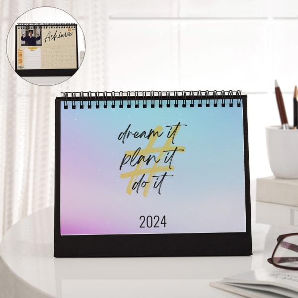 Dream It Plan It Do It - Personalized 2024 Desk Calendar