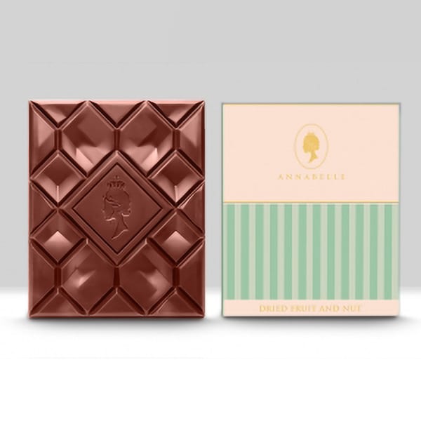 Dried Fruit and Nut Chocolate Bar By Annabelle Chocolates