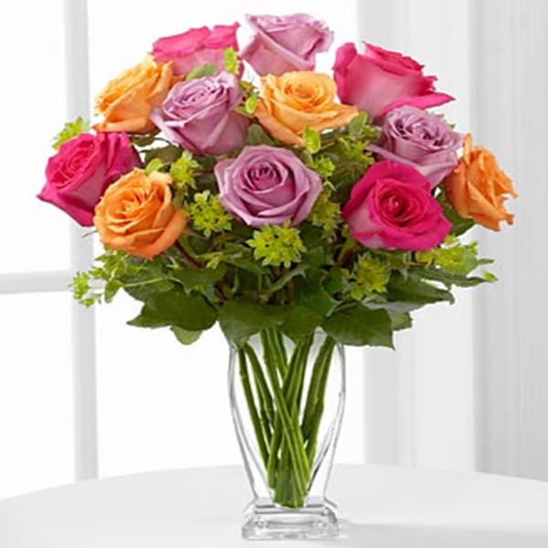 E6-4821 The Pure Enchantmentâ„¢ Rose Bouquet by FTDÂ® - VASE INCLUDED