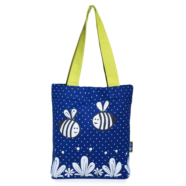 Eco Chic Canvas Tote Bag - Indigo Blue