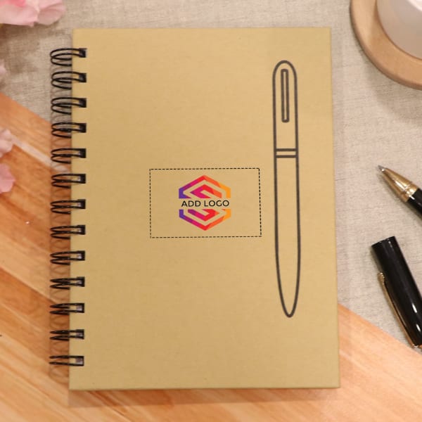 Eco Friendly Spiral Notebook - Customized with Logo