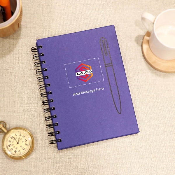 Eco Friendly Spiral Notebook - Customized with Logo and Message