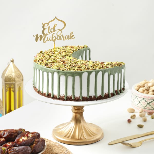 Eid Delight Vanilla Pista Cake (400 Gm)