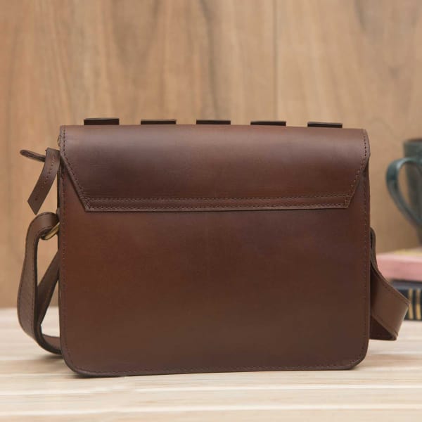 Elegant Brown Leather Sling Bag: Gift/Send Fashion and Lifestyle Gifts ...