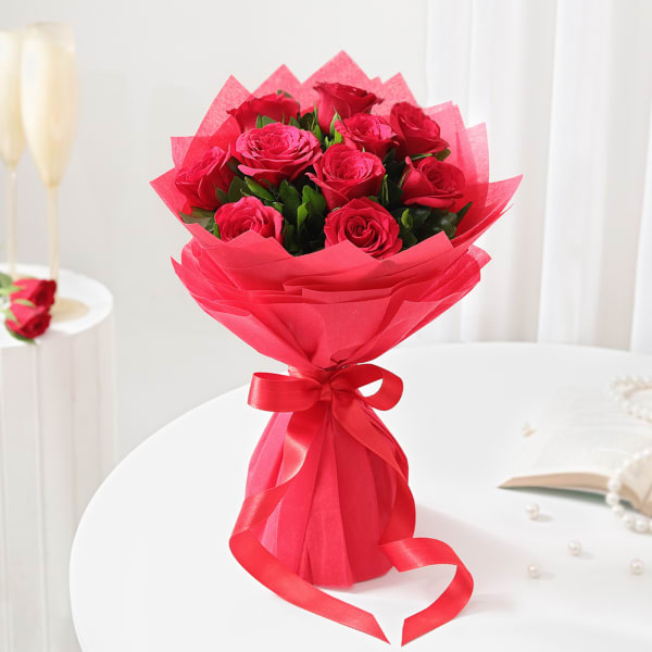 Elegant Red Rose Bouquet