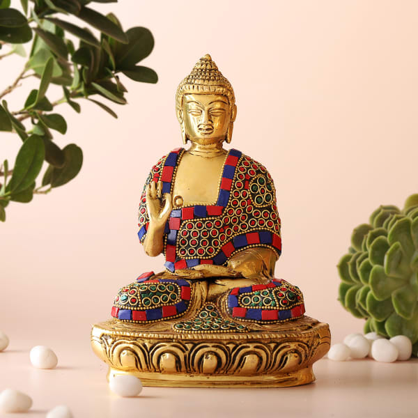 Embellished Lord Buddha Idol