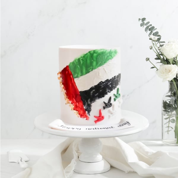 Emirati Splendor UAE Flag Cake (1 Kg)