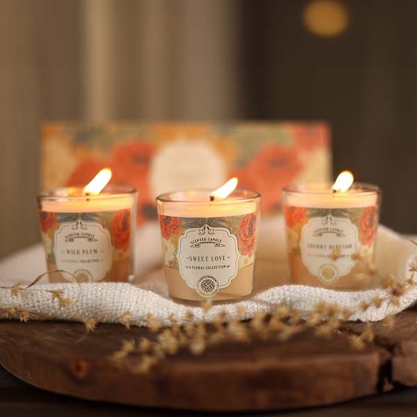 Enchanted Garden Mother's Day Candle - Set Of 3