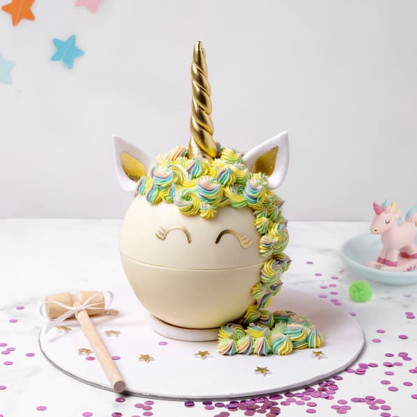 Enchanted Unicorn Semi-Fondant Cake (1.5 Kg)