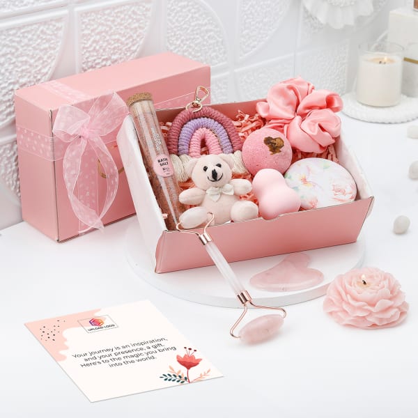 Enchanting Aura Personalized Women's Day Gift Set: Gift/Send Business ...