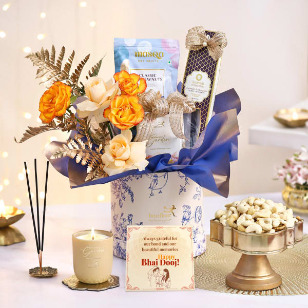 Enchanting Blooms Bhai Dooj Hamper