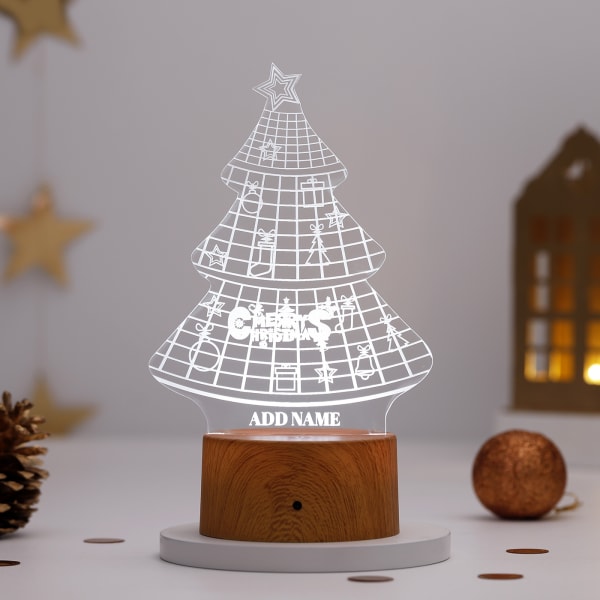 Enchanting Christmas Tree Personalized LED Lamp