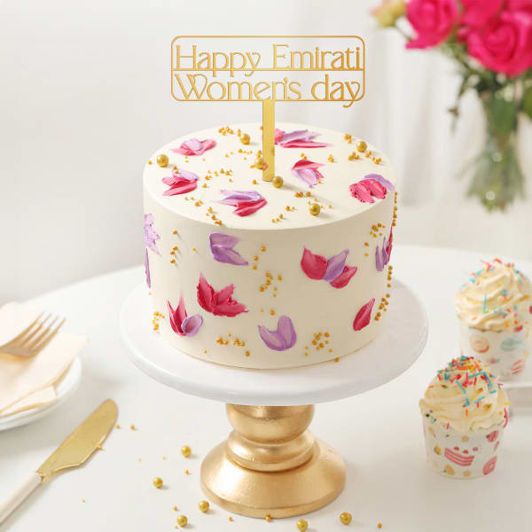 Enchanting Womens Day Vibrant Butterscotch Cake (1 Kg)