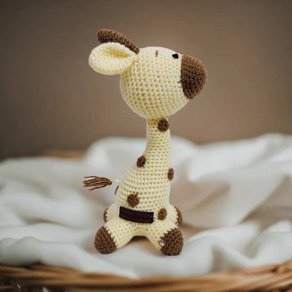 Endless Cuddles Handcrafted Crochet Baby Giraffe - Single Piece