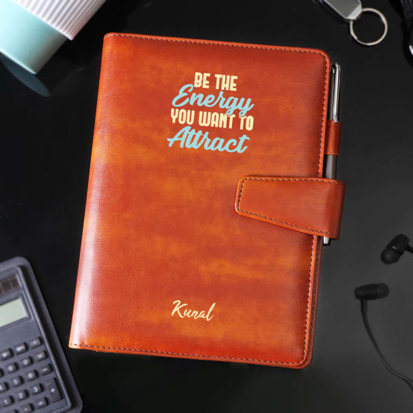 Energetic Personalized Organiser With Diary And Power Bank